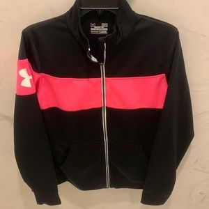 Under Armour zip up sweatshirt.